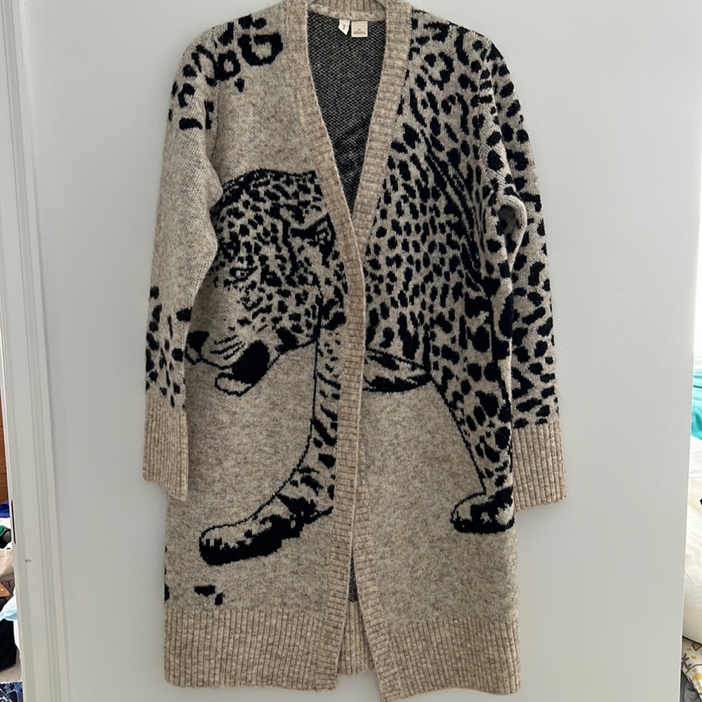 Anthropologie Moth brand fuzzy cardigan